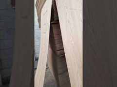 Crown Cut Thin Red Oak Veneer Sheet 2.2m - 2.7m Length For Door Skin